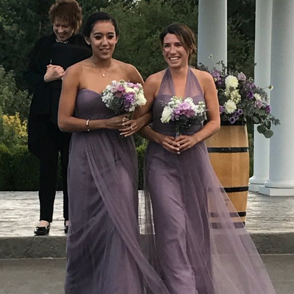 Lilac Purple Bridesmaids Dress - Picture 4 of 6